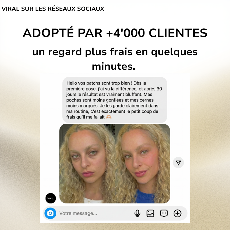 Patchs hydrogel caféine — Cure 30 jours pour un regard visiblement éclatant