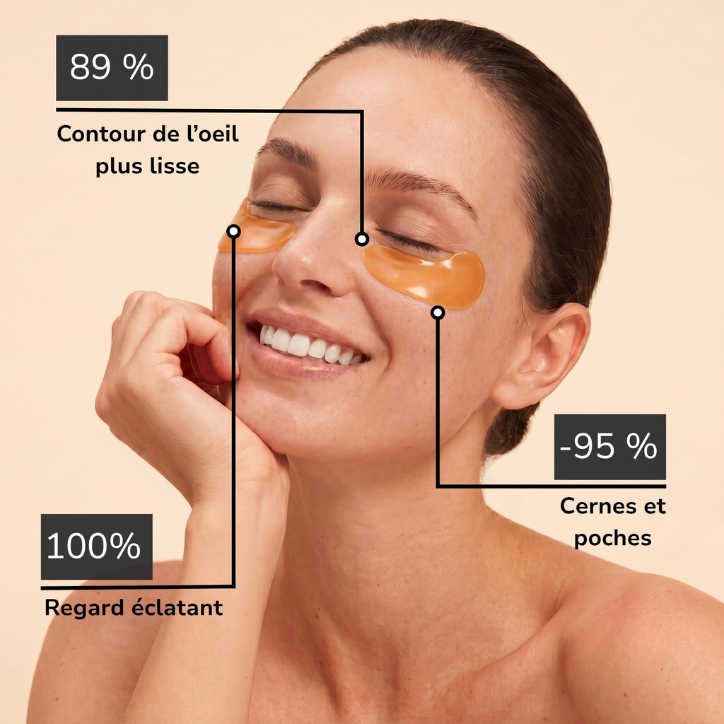 Patchs hydrogel caféine — Regard lissé, illuminé et décongestionné