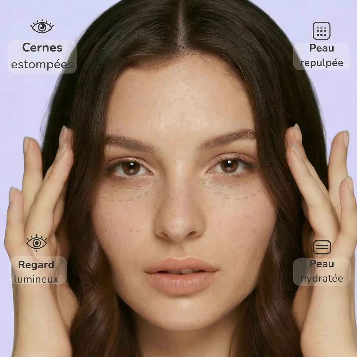 Patchs hydrogel caféine — Cure 30 jours pour un regard visiblement éclatant
