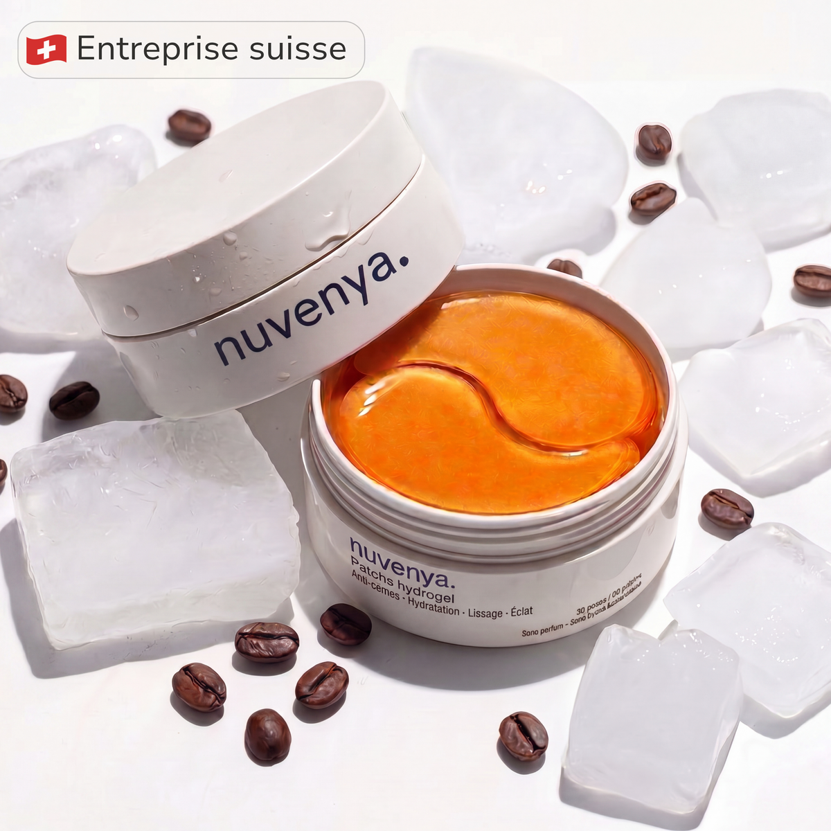 Patchs hydrogel caféine — Regard lissé, illuminé et décongestionné