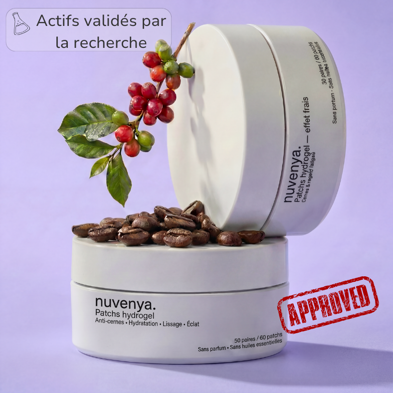 Patchs hydrogel caféine — Cure 30 jours pour un regard visiblement éclatant